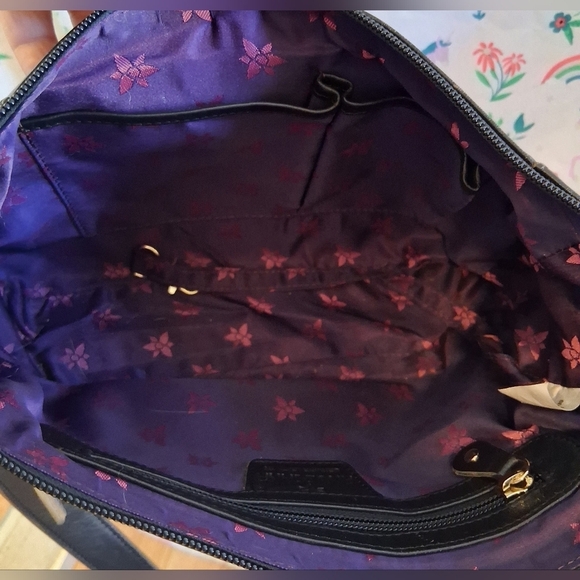 EUC Anuschka Black Leather Handmade Hummingbird Floral Casual Purse Bag - Picture 3 of 16